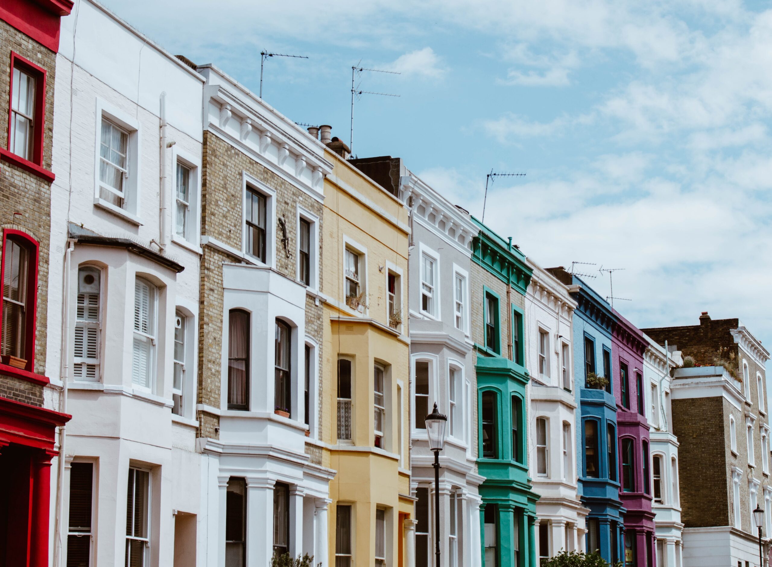 collection of tennent building in a row - HMO